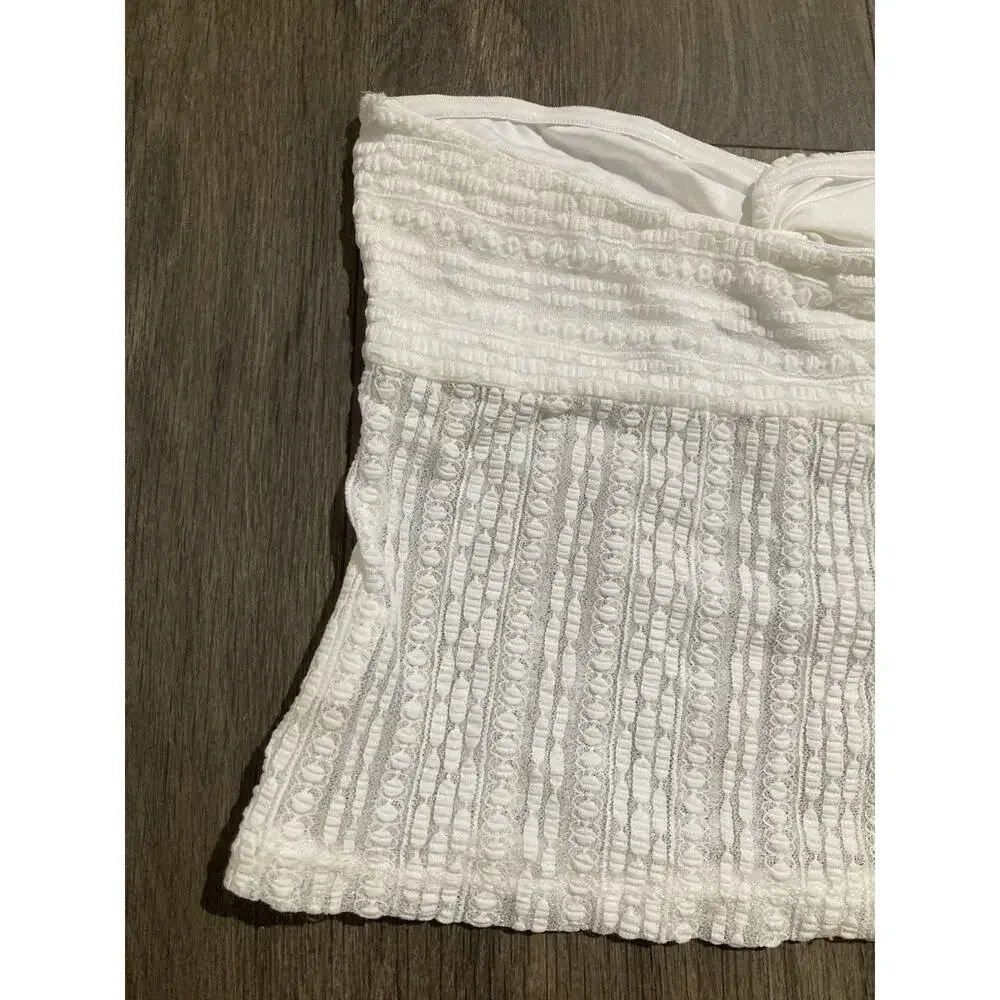 Outcast Exclusive 2 Set Skirt And Tube Twist Top Boho White Beachy Size Small
